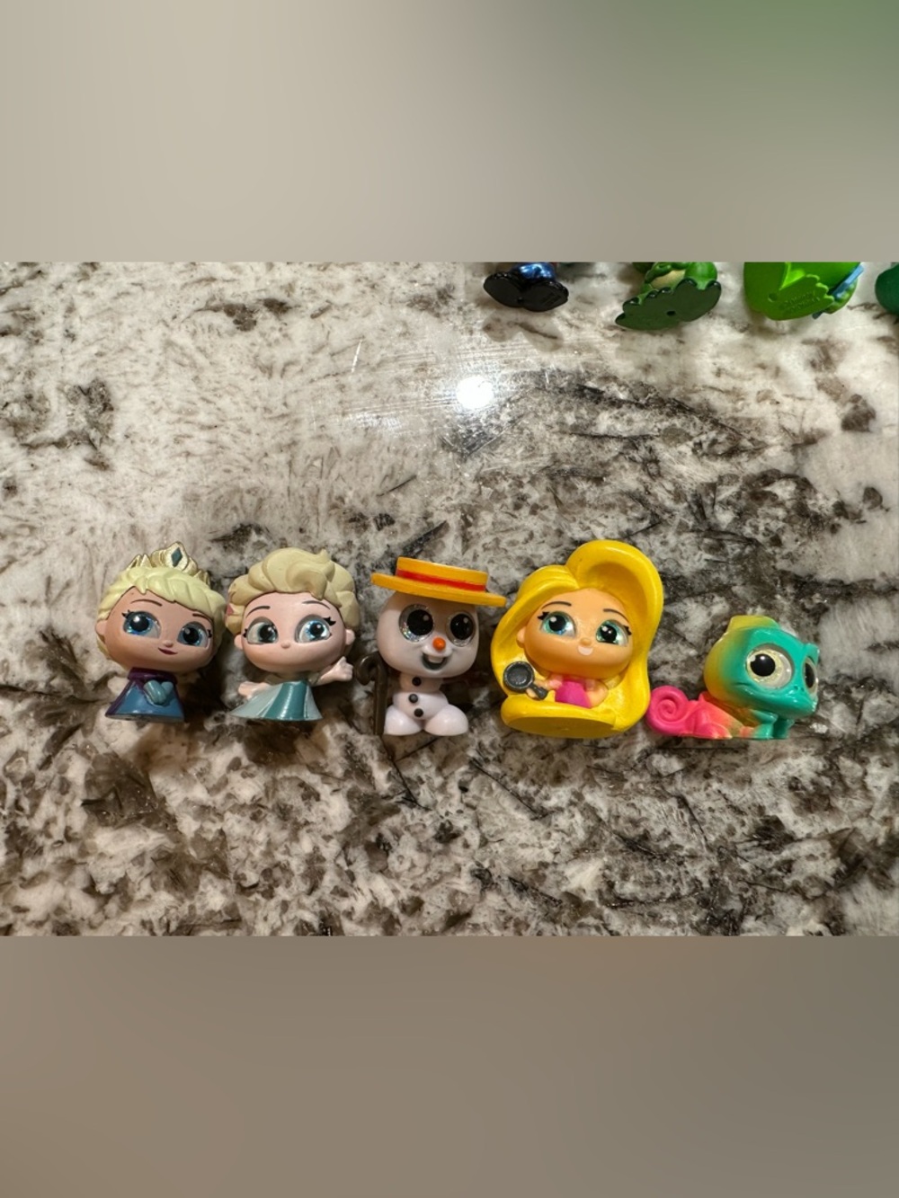 Disney Mini Figures - Yellow, Teal & White Character Set